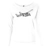 Ladies' Terry Long Sleeve Scoopneck T-Shirt Thumbnail